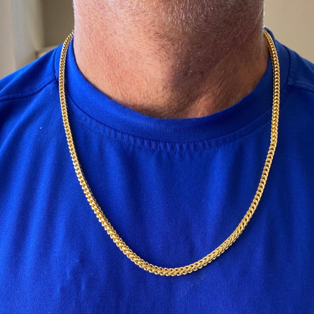 14 Karat Gold Mens Necklace