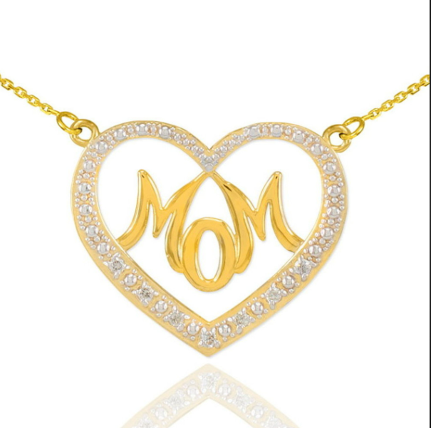 14K Gold Mom Necklace