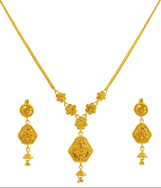 22k Gold Necklace Sets With Price