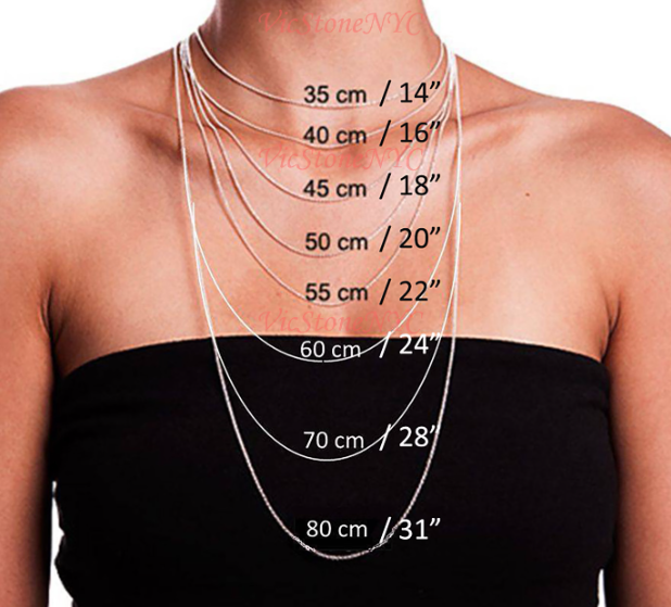 24 Inch Necklace On Woman