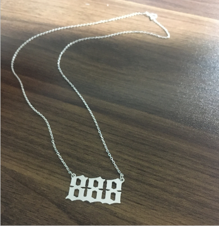 888 Silver Necklace