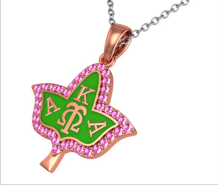 Alpha Kappa Alpha Ivy Leaf Necklace