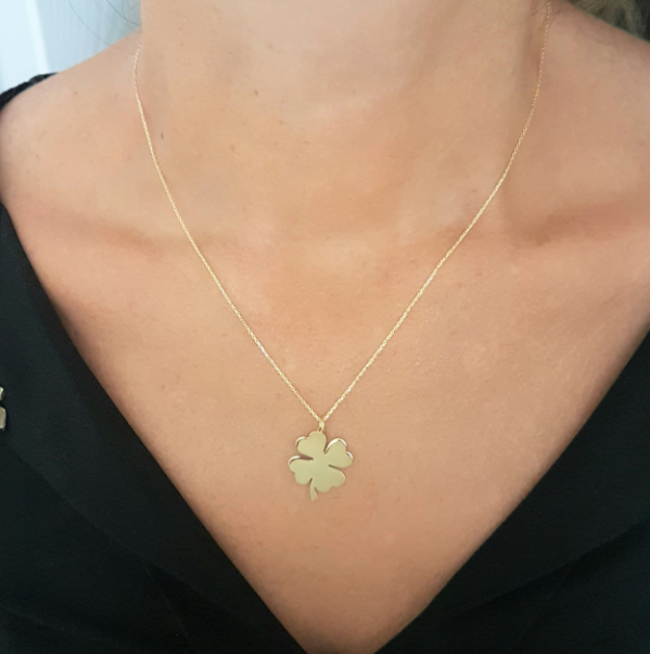 Clover Necklace In 14k Gold