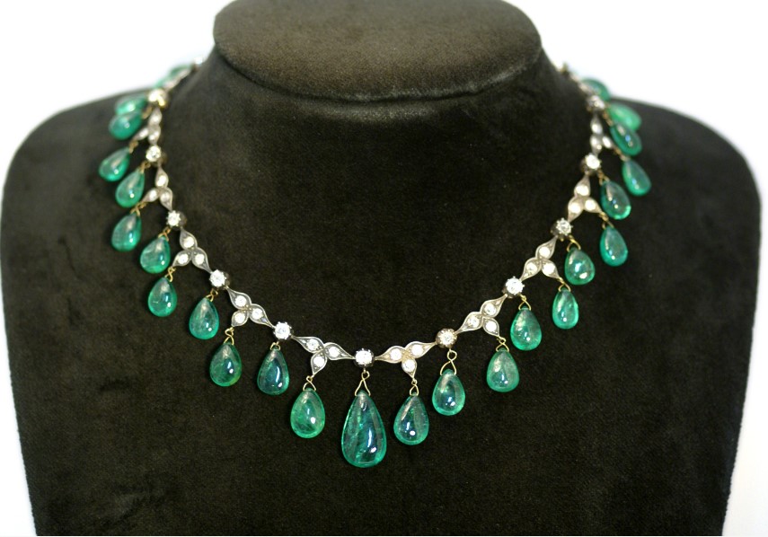 antique emerald necklace