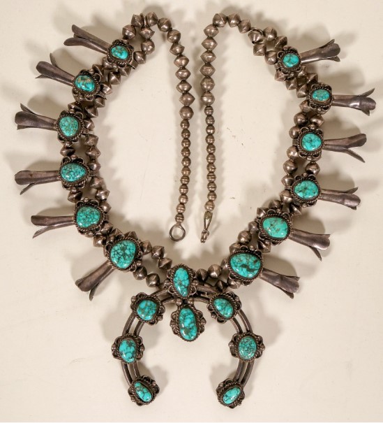 Antique Squash Blossom Necklace - featured image