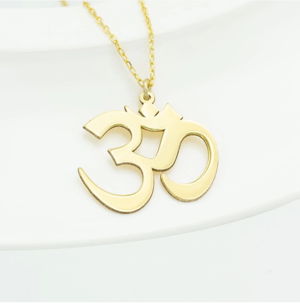 Aum Necklace Gold