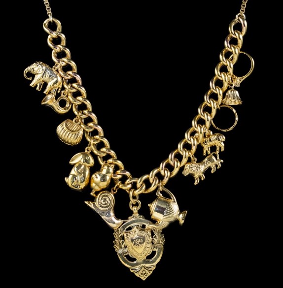 antique charm necklace​ - featured image