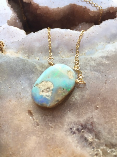 australian opal necklace​